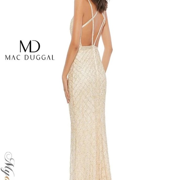 (80/360) ❤️ BNWT MAC DUGGAL BEADED GOWN #5374 - Picture 4 of 15